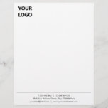 Professional Business Letterhead with Logo<br><div class="desc">Personalized Your Business Letterhead with Logo - Add Your Logo - Image / Text - Information - Resize and move or remove and add elements / image with Customization tool ! Choose / add your colors / font / size ! Good Luck - Be Happy :)</div>