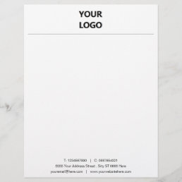 Professional Business Logo and QR Code Letterhead