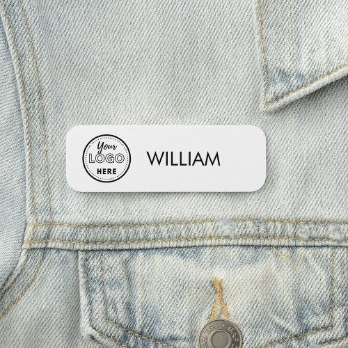 Professional business logo Company Employee Staff Name Tag