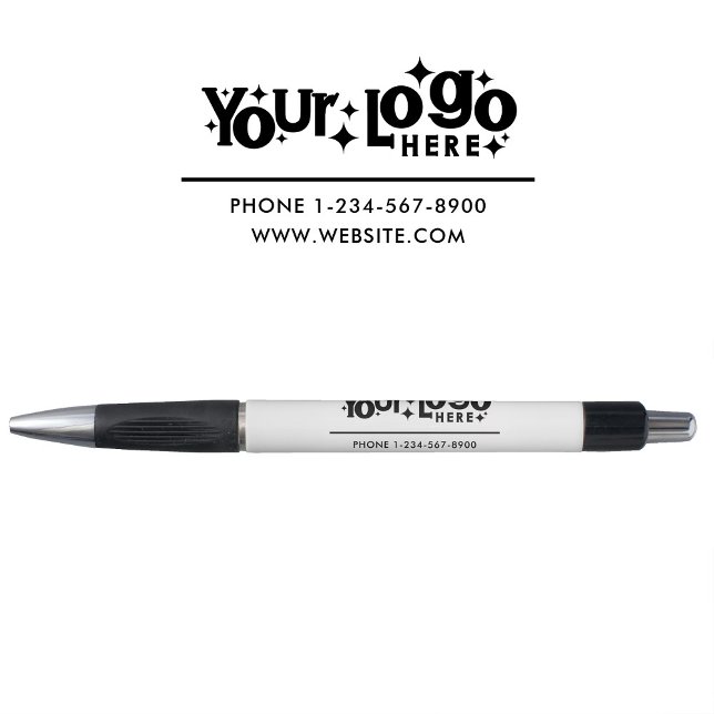 Professional Business Logo Contact Details Retro Pen (Professional Business Logo Contact Details Retro Pen)