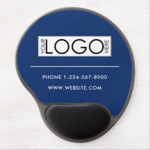 Professional Business Logo Contact Details Simple Gel Mouse Pad