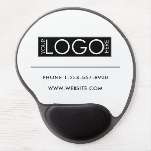 Professional Business Logo Contact Details Simple Gel Mouse Pad