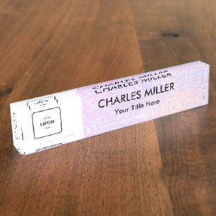 Professional business logo desk name plate