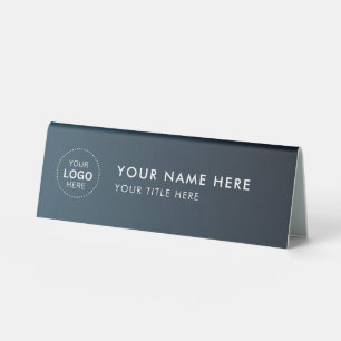 Professional business logo Desk Nameplate Table Tent
