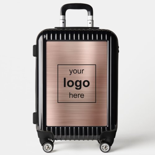 Professional Business Logo Faux Gold Metal  Luggage