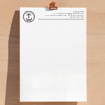 Professional Business Logo Header Letterhead<br><div class="desc">A classy business logo design with your business details located in the header. Perfect for small and large corporate businesses. Professional and clean design.</div>