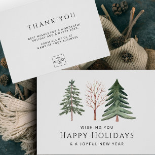 Professional Business Logo Minimalist Christmas Cards