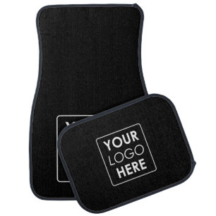 Professional Business Logo Modern Business Black Car Floor Mat