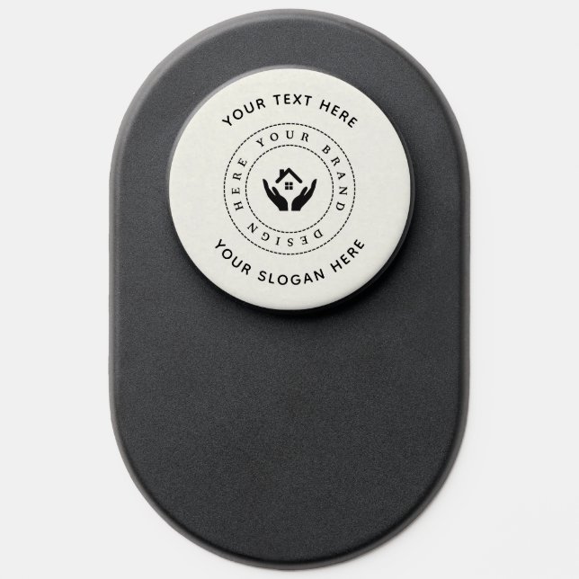 Professional Business Logo Modern Minimal PopSocket (Popsocket)