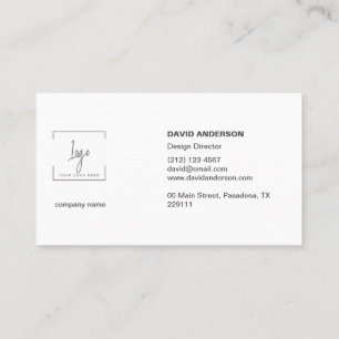 Professional Business logo Modern Stylish black Card