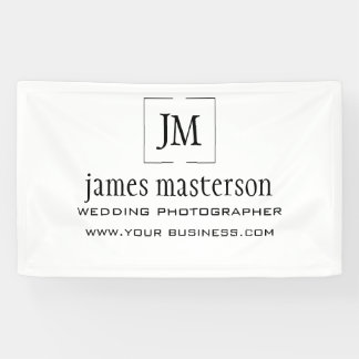 Professional Business LoGo Monogram Minimalist Banner