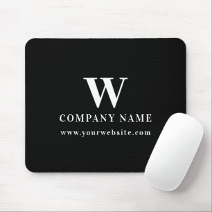 Professional Business Logo Monogram Name Website Mouse Pad