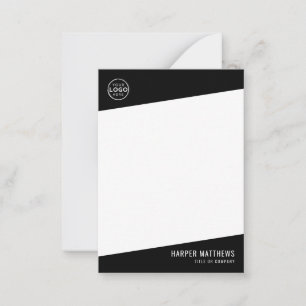 Professional Business Logo Note Card