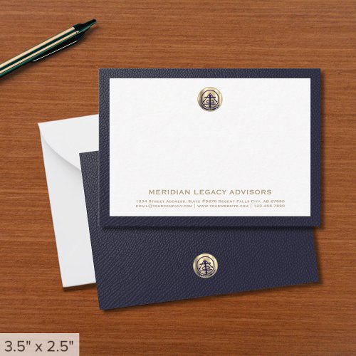 Professional Business Logo Note Card
