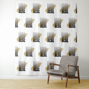 Professional Business Logo On White Promotional  Tapestry