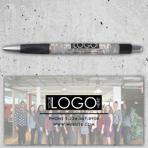 Professional Business Logo Photo Contact Details Pen