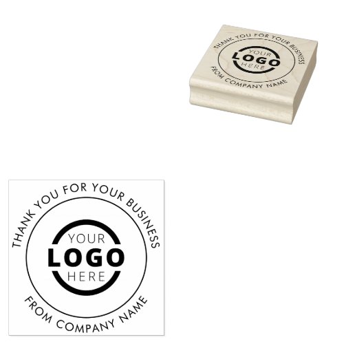 Professional Business Logo Promotional Thank You Rubber Stamp