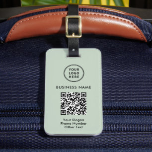 Professional Business Logo QR Code Luggage Tag