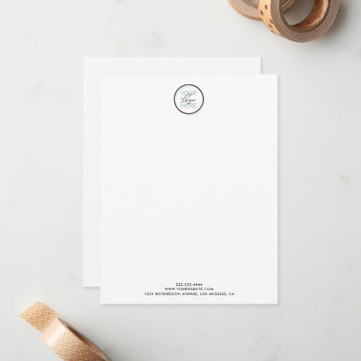 Professional Business Logo QR Code Note Card | Zazzle