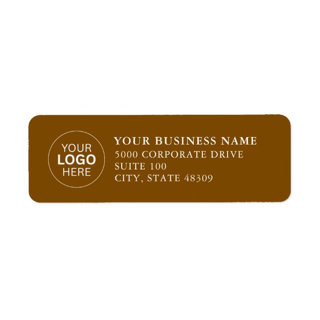  Professional Business Logo  Return Address Label (Front)