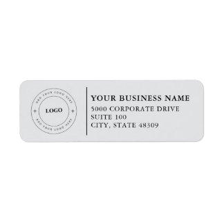 Professional Business Logo Return Address Label