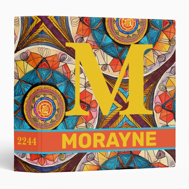 Professional Business Logo Template Primary Colors 3 Ring Binder (Front/Spine)