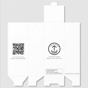 Professional Business Logo Text Promo QR Code Roasted Coffee