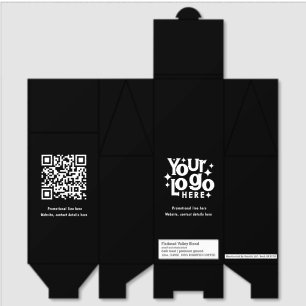 Professional Business Logo Text Trendy QR Code Roasted Coffee