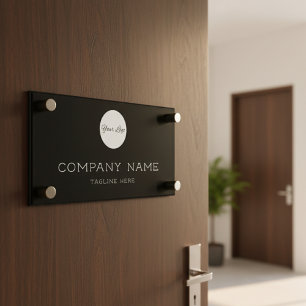 Professional Business Logo Wall Hanging Office Door Sign