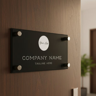 Professional Business Logo Wall Hanging Office Door Sign