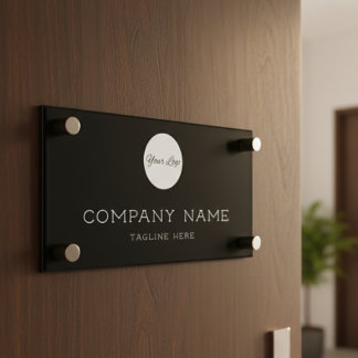 Professional Business Logo Wall Hanging Office Door Sign