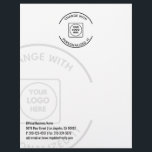 Professional Business Logo Watermark letterhead<br><div class="desc">Enhance your professional branding with this basic business logo letterhead featuring a subtle watermark. Perfect for corporate offices,  small businesses,  and promotional materials. Easily customize with your logo,  company details,  and text. Ideal for letters,  brochures,  price lists,  and office communications. Clean,  modern,  and professional design for all business needs.</div>
