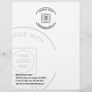 Professional Business Logo Watermark letterhead