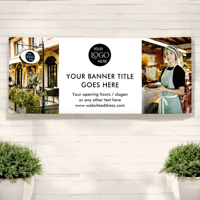 Professional Business Logo White Minimalist Photo Banner (Creator Uploaded)