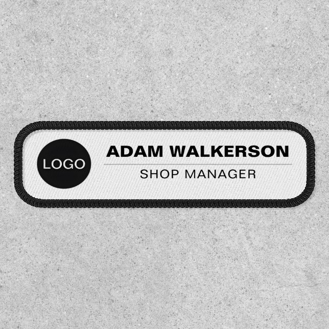 Professional Business Logo with Employee Name Patch (Front)