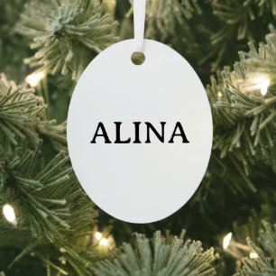 Professional Business Metal Oval Ornament