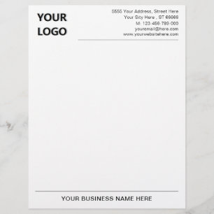 Professional Business Name Address Logo Letterhead