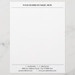 Professional Business Name Logo Address Letterhead<br><div class="desc">Custom Colors and Font - Your Business Office Letterhead with Logo (back side ) - Add Your Business Name - Company / Address - Contact Information / Logo - Image - Resize and move or remove and add elements - image / text with Customization tool. Choose colors / font /...</div>