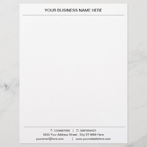 Professional Business Name Logo Address Letterhead