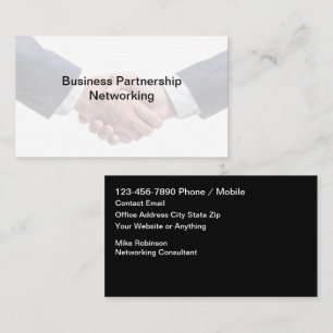 Professional Business Networking Consultant Card