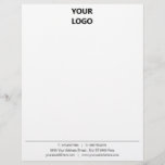 Professional Business Office Letterhead with Logo<br><div class="desc">Personalized Your Business Letterhead with Logo - Add Your Logo - Image / Text - Information - Resize and move or remove and add elements / image with Customization tool ! Choose / add your colors / font / size ! Good Luck - Be Happy :)</div>