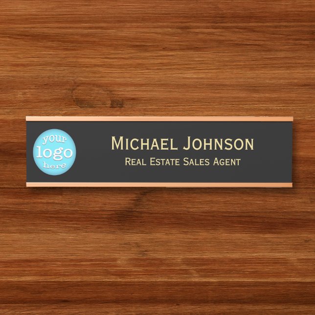 Professional Business Office Logo Name Title Door Sign (Professional Business Office Logo Name Title Door Sign)