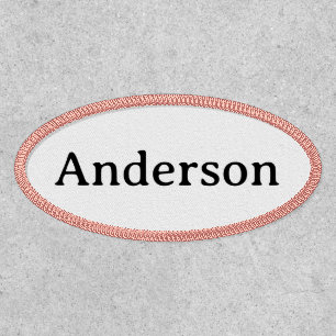 Professional Business Oval 4" X 2"  Patch