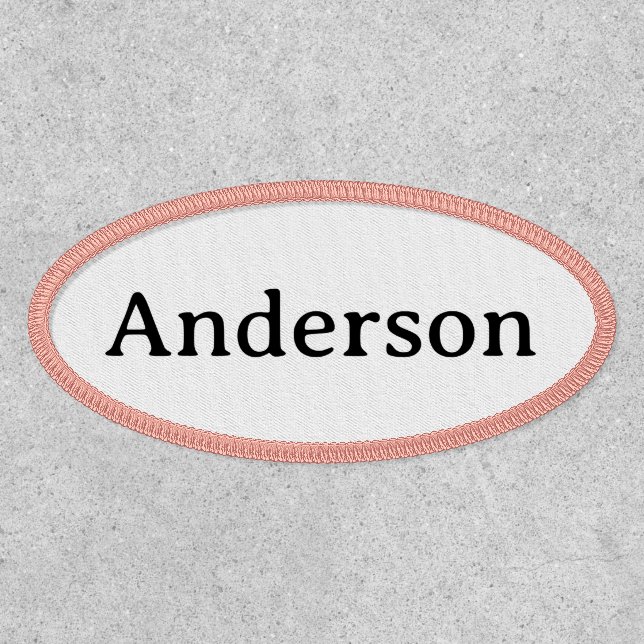 Professional Business Oval 4" X 2"  Patch (Front)