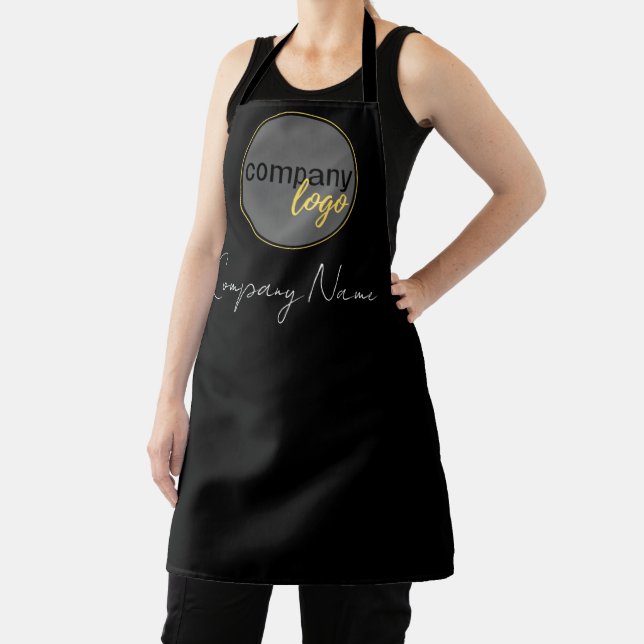 PROFESSIONAL BUSINESS OWN LOGO BRAND COMPANY NAME APRON (Insitu)