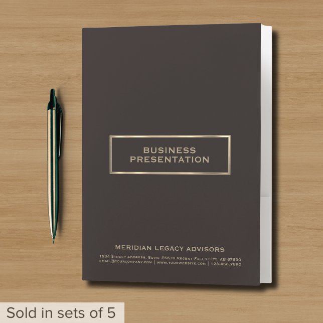 Professional Business Presentation Folder (Creator Uploaded)