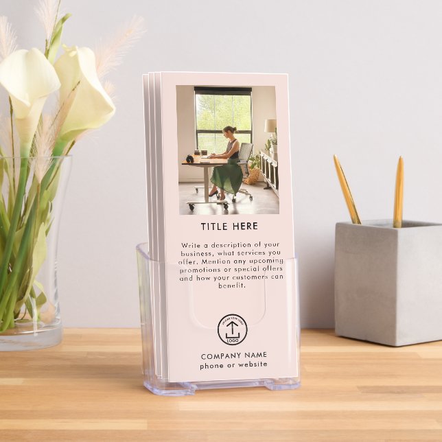 Professional Business Promotional Marketing Pink Brochure (Insitu)