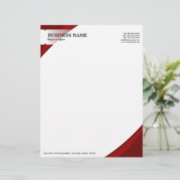 Professional Business Red Letterhead