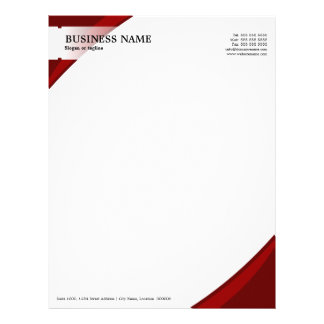 Professional Business Red Letterhead