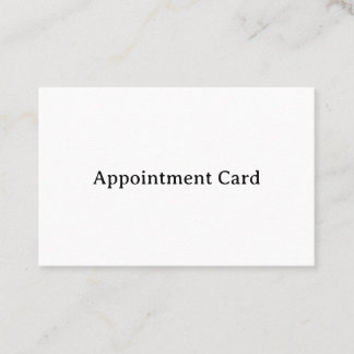 Professional Business Squared 3.346" x 2.165" Flat Appointment Card